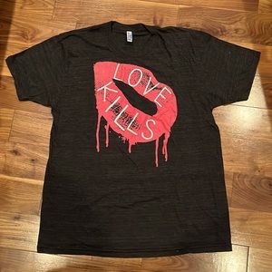 Charcoal Heather Grey Mens Graphic Tee Shirt